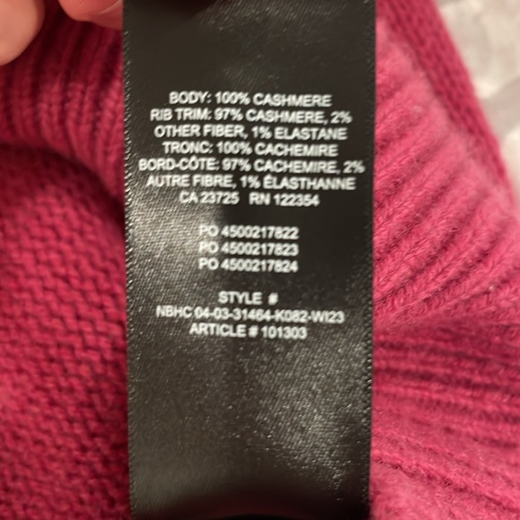 Aritzia Wilfred Luxe Cashmere Maria Sweater pink - Picture 4 of 4